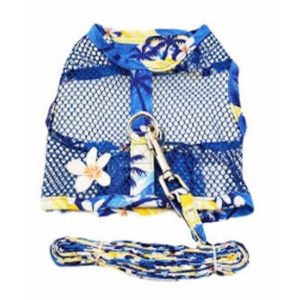 Cool Mesh Dog Harness with Leash - Catching Waves