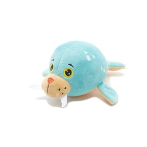 Wallace the Walrus Plush Blue Dog Toy