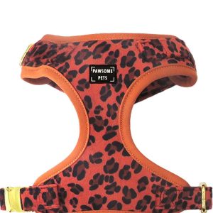 ADJUSTABLE HARNESS - ORANGE LEOPARD