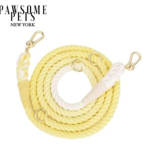 HANDS FREE DOG ROPE LEASH - LEMON SQUEEZE