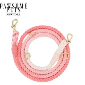 HANDS FREE DOG ROPE LEASH - STRAWBERRY LOVE