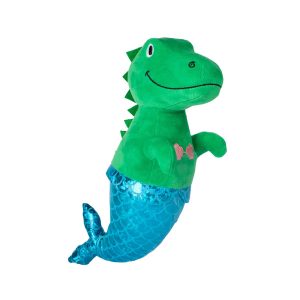 Mer-Rex Mermaid Plush Squeaky Dog Toy