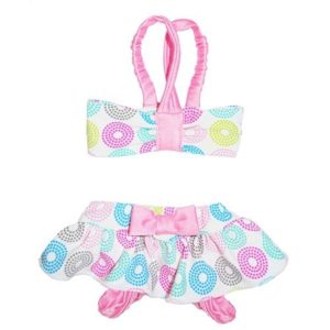 Barbados Colorful Pastel Print Dog Bikini - 2 Piece