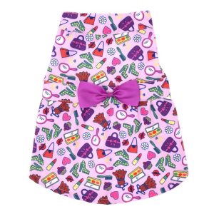 Fashionista Bow-licious Purple Pet Dress