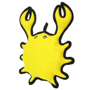 Tuffy Ocean Creatures Series Yellow King Crab Durable Tough Dog Toy