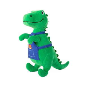 "I Dig You" Garden Time Rex Plush Squeak Dog Toy