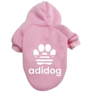 Adi-dog Dog Hoodie in Pink or Black