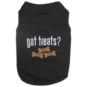 Got Treats. Black Dog T-Shirt
