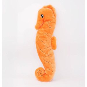 Jigglerz Seahorse Plush Dog Toy