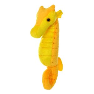 Tuffy Ocean Creature Series Sarafina Seahorse Durable Tough Yellow Dog Toy - 2 Sizes