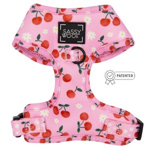 Mon Cherry (Fruits) Pink Adjustable Dog Harness