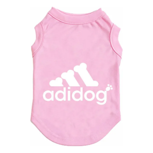 Adi-dog Dog Tee in Pink or Black