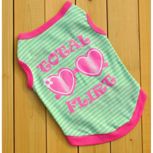 Striped Total Flirt Dog Tee - 2 Colors
